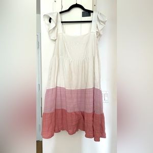 Multi-colored light tiered lightweight Shein dress